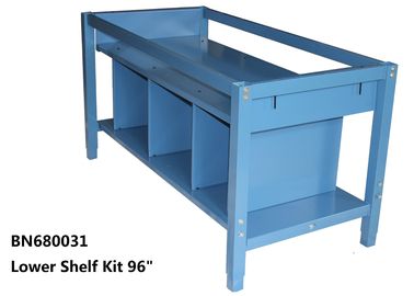 China Lower Shelf Kit For Divider The Space Under The Industrial Work Table 96 Inch Wide factory