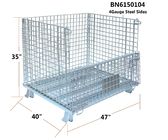 Durable Collapsible Wire Container Industrial Wire Storage Bins 47”X40”X35” supplier
