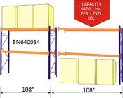 10’ Tall Teardrop Pallet Rack System Full Welded Upright Frame And Step Beam supplier