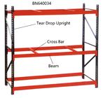 10’ Tall Teardrop Pallet Rack System Full Welded Upright Frame And Step Beam supplier