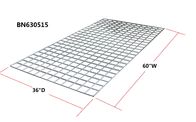 Galvanized 4 Ga Steel Wire Mesh Decking For Pallet Racking 60 X 36 Inch Silver Color supplier