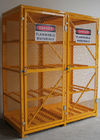 8 Shelves Compressed Gas Cylinder Storage Cabinets With 2 Warning Label 72 Inch supplier