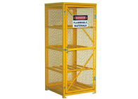 Extra 72” Lockable Gas Bottle Storage Cabinet , Propane Tank Storage Cage 4 Shelves supplier