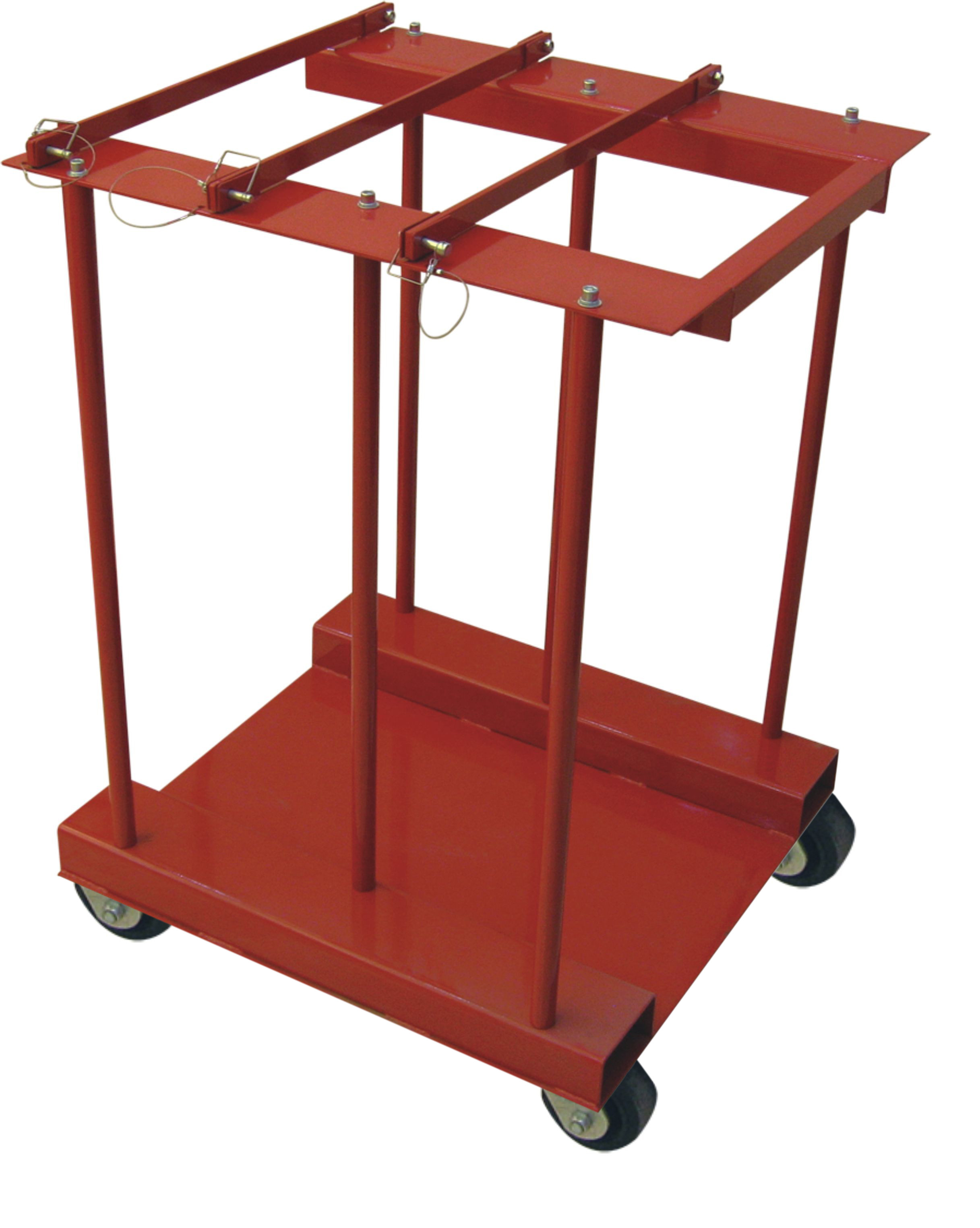 Lockable 6 In 1 Mobile Gas Cylinder Transport Rack Oxygen Bottle Storage Racks