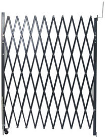 China Grey Steel Folding Security Gates For Business Metal Scissor Gate Unassembled factory
