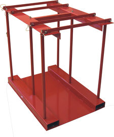 China 800 Lbs Capacity Gas Cylinder Caddy With Hinged Divider Bar / Steel Ramp factory