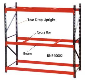 China 96 X 36 Inch Warehouse Pallet Shelving , 14 Gauge Industrial Steel Storage Racks factory