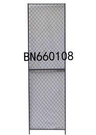 China 8’ High X 1’ Wide Steel Mesh Partitioning Woven Wire Mesh Panels Gray Color Finished factory