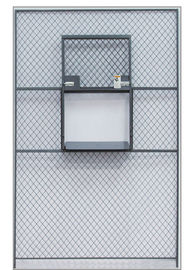 Sliding Service Security Wire Mesh Window Guard , Wire Mesh Security Panels For Windows