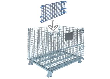 China Standard Collapsible Wire Container Industrial Wire Bins 30 Inch Wide X 28 Inch High factory