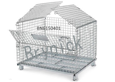 China BN6150107 Industrial Wire Containers , Folding Wire Mesh Container 32 X 24 Inch factory