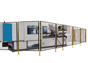 China Inline Palletizer Protector Machine Perimeter Guarding , Wire Machine Guard Fencing factory