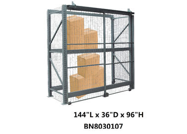 China Visible / Ventilated Wire Mesh Pallet Cages , 8 Gauge Wire Shelving Security Cage factory