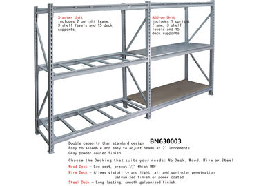 China Extra Heavy Duty Steel Storage Racks Metal Basement Shelving 3800 Pounds Capacity factory