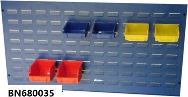 96" Bin Panel Industrial Work Table / Heavy Duty Steel Workbench Tan Color