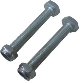 M8 X 60 Pallet Rack Hardware Set For Connect Steel Wire Mesh Panels Zinc Plated supplier