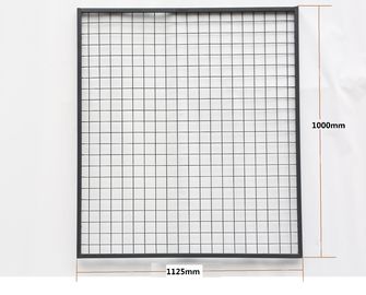 Heavy Duty Welded Pallet Rack Back Guard With Square Tube Framed 1125mm Wide supplier