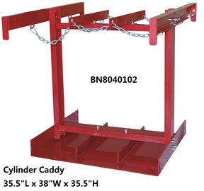 Steel Compressed Gas Cylinder Stands , Gas Tank Storage Rack 7 To 9.5" Diameter supplier