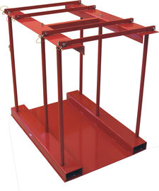 800 Lbs Capacity Gas Cylinder Caddy With Hinged Divider Bar / Steel Ramp supplier