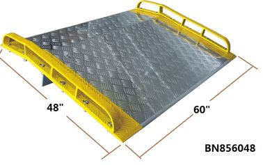 Heavy Duty  Dock Plates , Aluminum Dock Board With Steel Curb 15000 Lbs Capacity supplier