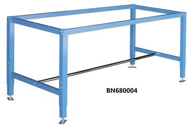 Stand Up Automotive Steel Workbench , Steel Top Workbench With Adjustable Nylon Foot supplier