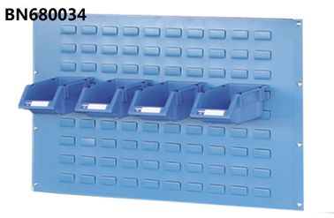 12 Gauge Steel louvered bin panels for heavy duty metal workbench Powder Coated supplier