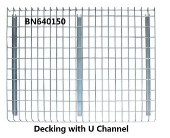 High Visible Teardrop Pallet Rack Wire Decking 3 Channels Pallet Racking Accessories supplier