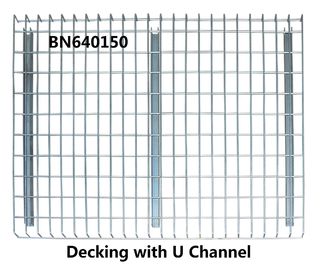 High Visible Teardrop Pallet Rack Wire Decking 3 Channels Pallet Racking Accessories supplier