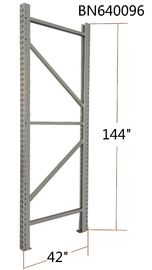 3” X 3” Section Teardrop Pallet Racking Upright Frame 4" X 4 1/4" Footplates supplier