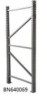Commercial 96 *42 Inch Teardrop Pallet Rack Uprights Full Welded Anticorrosive supplier
