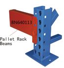 Roll Formed Steel Warehouse Racking Beams With End Clip / Removable Safety Pins supplier