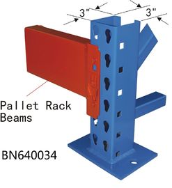 10’ Tall Teardrop Pallet Rack System Full Welded Upright Frame And Step Beam supplier