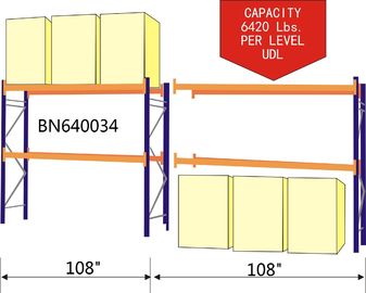 10’ Tall Teardrop Pallet Rack System Full Welded Upright Frame And Step Beam supplier