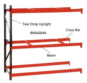 BN640034 Industrial Pallet Racks Heavy Duty Warehouse Shelving 2 Inch Adjustable Beam supplier