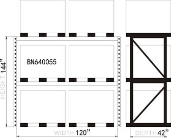 Extra Wider Heavy Duty Steel Pallet Racks , Industrial Warehouse Storage Racks supplier