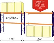 Extra Wider Heavy Duty Steel Pallet Racks , Industrial Warehouse Storage Racks supplier