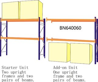 Full Welded Teardrop Pallet Rack Storage Shelves For Warehouse 120 *144 Inch supplier