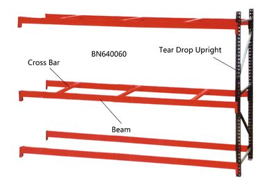 Full Welded Teardrop Pallet Rack Storage Shelves For Warehouse 120 *144 Inch supplier