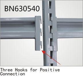 Free Standing Heavy Duty Steel Storage Racks 96 Inch Long Z Beam Pairs High Strength supplier