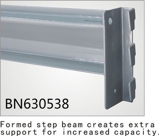 Adjustable Heavy Duty Steel Shelving Units 12 Ga Z Formed Beam 60 Inch Long supplier