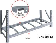 Assembled Heavy Duty Metal Shelving Rack Shrink Packed 3 Steel Deck Supports supplier
