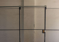 Roofed 3 Sides Wire Mesh Security Partitions Warehouse Cage Systems 20*10 *8 supplier