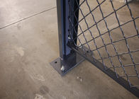 2 Sides Wire Mesh Security Partitions Lockable Storage Cages Powder Coated supplier