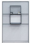 Sliding Service Security Wire Mesh Window Guard , Wire Mesh Security Panels For Windows supplier