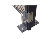 Lockable 4 Sides Equipment Storage Cage , Welded Metal Wire Storage Cages supplier
