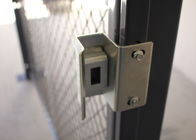 Lockable 4 Sides Equipment Storage Cage , Welded Metal Wire Storage Cages supplier