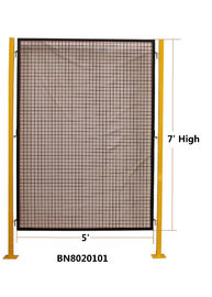 Modular Machine Guarding Panels , Steel Welded Wire Mesh Panel 5’ Wide X 7’ High supplier