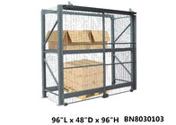 Inventory Secure Industrial Storage Cage , Lockable Pallet Cages 48 Inch Depth supplier