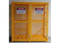 6 Feet Two Door Outdoor Propane Storage Cage , Gas Cylinder Storage Box Anticorrosive supplier