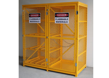 6 Feet Two Door Outdoor Propane Storage Cage , Gas Cylinder Storage Box Anticorrosive supplier